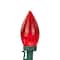 16ft. Red, White and Blue LED C9 Christmas Light Set on Wire, 25ct.
